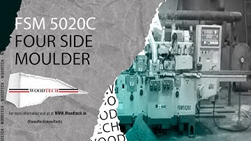 WOODTECH - MODEL FSM 5020C - FOUR SIDE MOULDER #woodtechchannel #factoryshorts #woodworking