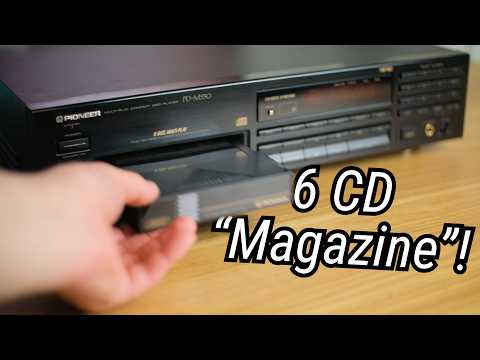 This old Pioneer uses a 6 Disc MAGAZINE! PD-M550 - YouTube