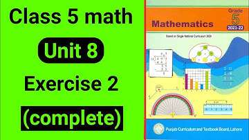Class 5 Maths Unit 8 Exercise 2 | Class 5 Maths Chapter 8 Exercise 2 | grade 5 mathematics