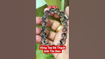 Vòng Tay Phong Thủy THẠCH ANH TÓC ĐEN cho Mệnh Mộc - Thủy