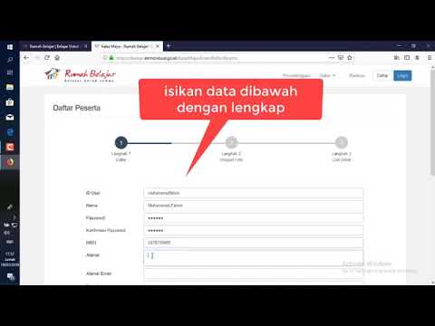 TUTORIAL MEMBUAT AKUN KELAS MAYA DI RUMAH BELAJAR