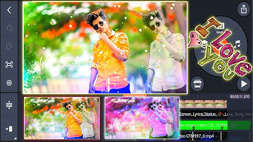 Whatsapp Status Video Kaise Banaye | How to make trending lyrics status Video editing kinemaster |