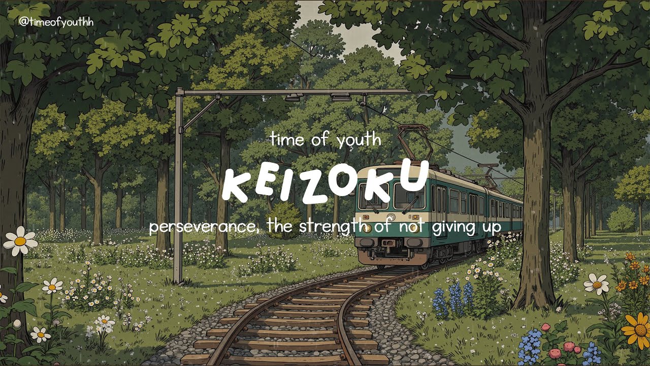keizoku: perseverance, the strength of not giving up | slow forest ride, piano mood