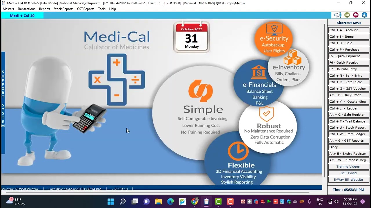 Pharmacy Billing Software in Tamil  l Retail and Wholesale
