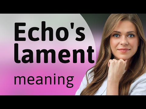 Understanding 'Echo's Lament':