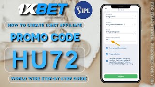 1xBet Promo Code | How to create 1xBet account  (Step-by-Step Guide 2026)