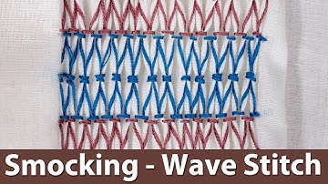 How to Sew a Wave Stitch on Smocked Fabric