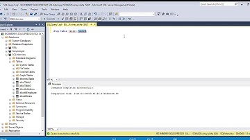 single Command drop multiple Table in SQL Server