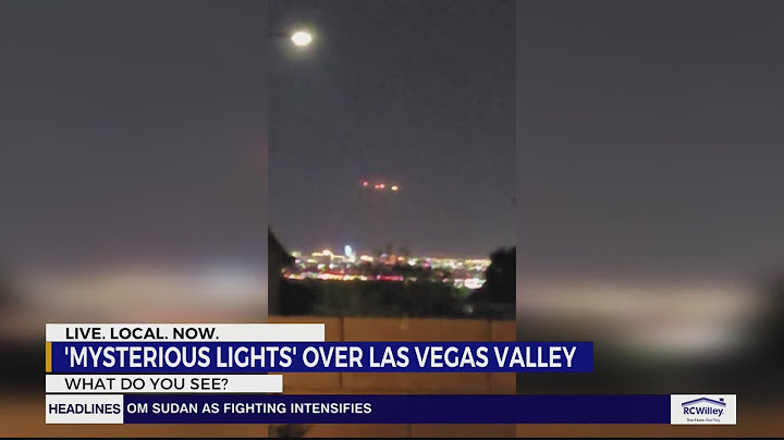 Viewer shares video of 'mysterious lights' hovering in night sky over Las Vegas valley