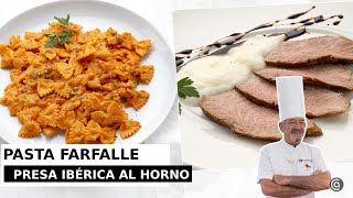 PASTA FARFALLE y PRESA ibérica al horno // Cocina Abierta de Karlos Arguiñano