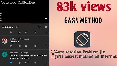 How to fix your auto rotation problem Android | fix Calibration
