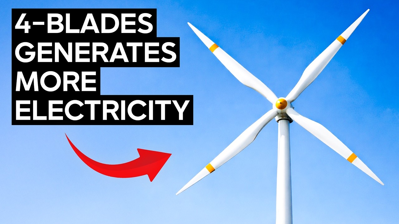 Why Don't Wind Turbines Have 4 Blades?