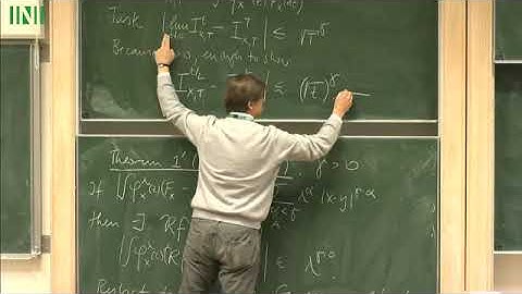 SRQW01 | Prof. Felix Otto | Regularity structures: Reconstruction and Integration - part 4