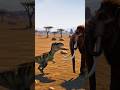 T-Rex vs Woolly Mammoth — 60 million years apart 🦖🦣 #shorts