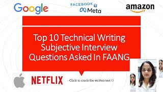 Top 10 Technical Writer Interview Questions- Part 3, Subjective questions, Get set for writing test!