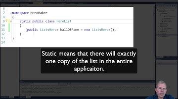C# avatar maker app 13 use a static class to store a list of objects