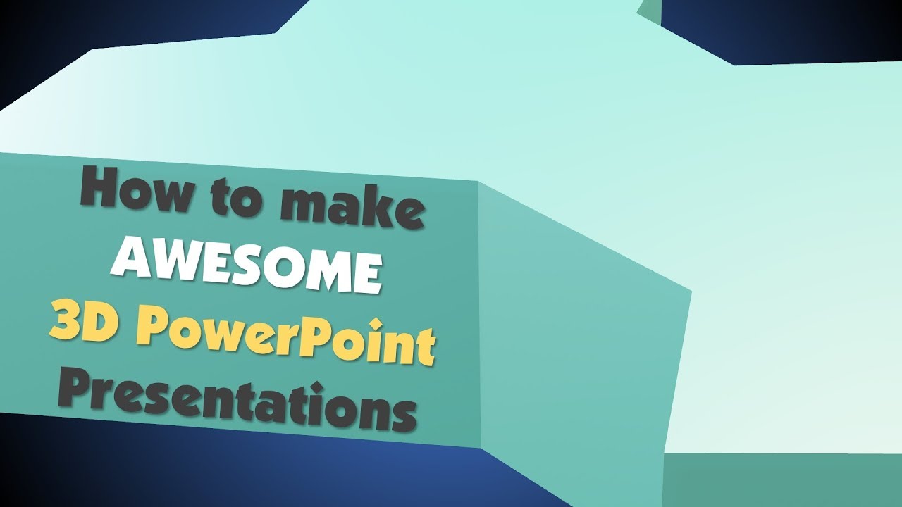 how to create 3d presentation in powerpoint