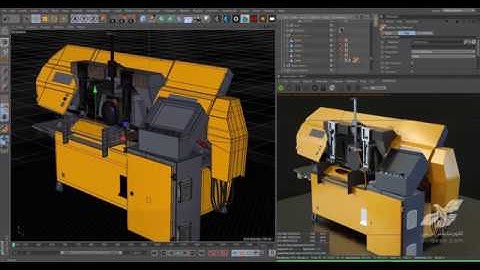 Hamiran Bandsaw  Breakdown / Cinema 4d - octane render