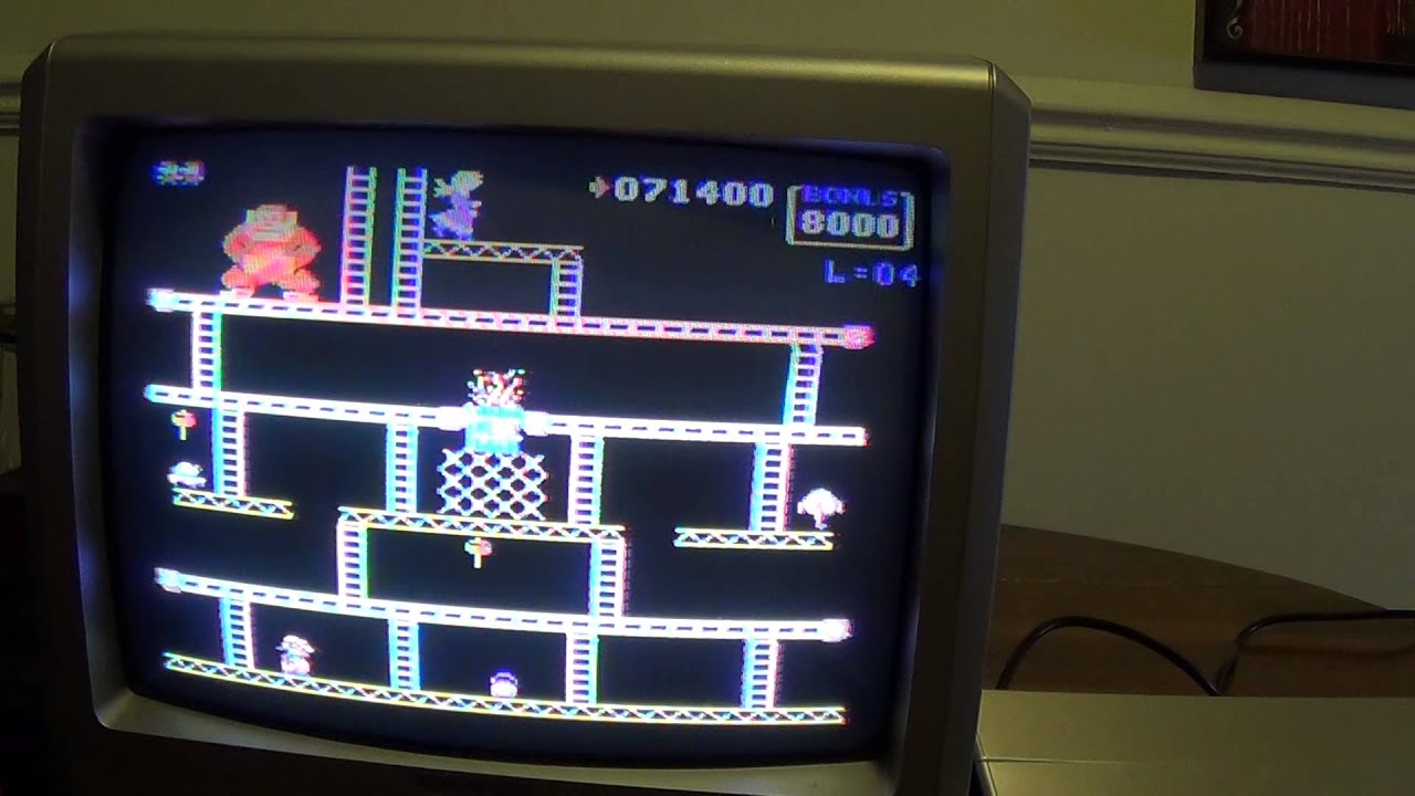 Donkey Kong- TI-99/4A-High Score - YouTube