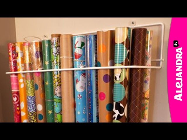 How to Organize and Store Wrapping Paper - ToolBox Divas