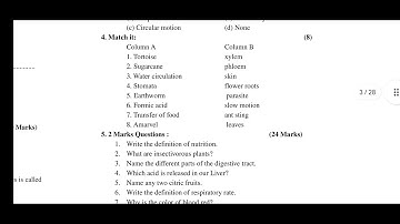 Class 7th science September paper English medium paper full solved pseb 7th science 11 September