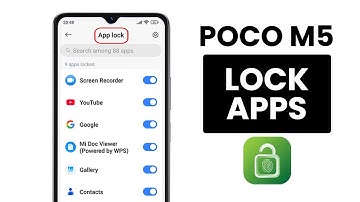 How to Set App Lock in Poco M5 - App Lock Setting
