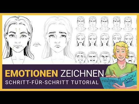 Mimik und Gesichtszüge zeichnen: Trauer Schritt-für-Schritt-Anleitung für Manga und Portrait