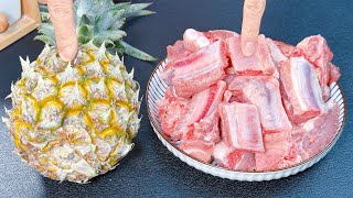 Sweet \& Sour Pineapple Pork Ribs❗Kid-Friendly❗AMAZING Pineapple Pork Ribs❗Kids LOVE This❗TenderJuicy