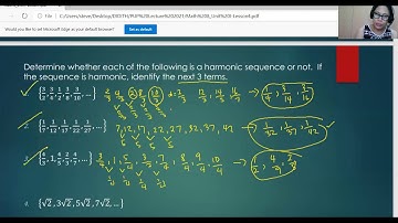 Sequences - Harmonic and Fibonacci