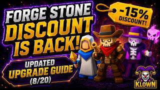 Forge Stone Discount Is Back! Updated Upgrade Guide | War Inc Rising