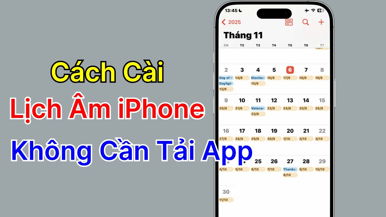 Cách cài Lịch Âm trên Màn hình Khóa iPhone Tiện Lợi và Dễ Cài đặt 2025