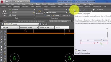 How to Creating a dimension jog line in AutoCad in Urdu/Hindi