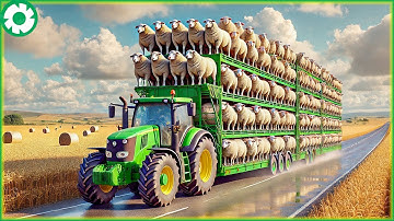 Miljoenen schapen op deze manier vervoeren - De grootste zware machines | Landbouwtechnologie