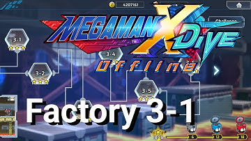 MegaMan X Dive Offline Factory 3-1 (all Hidden Elements locations)