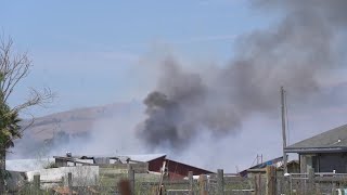 Fire burns barn at Petaluma egg farm