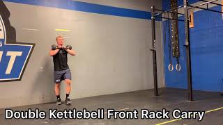 Double Kettlebell Front Rack Carry