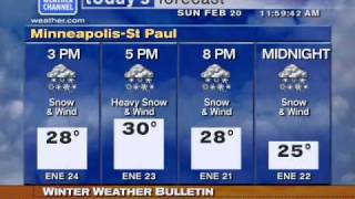 Heavy Snow Forecasted - Part 1