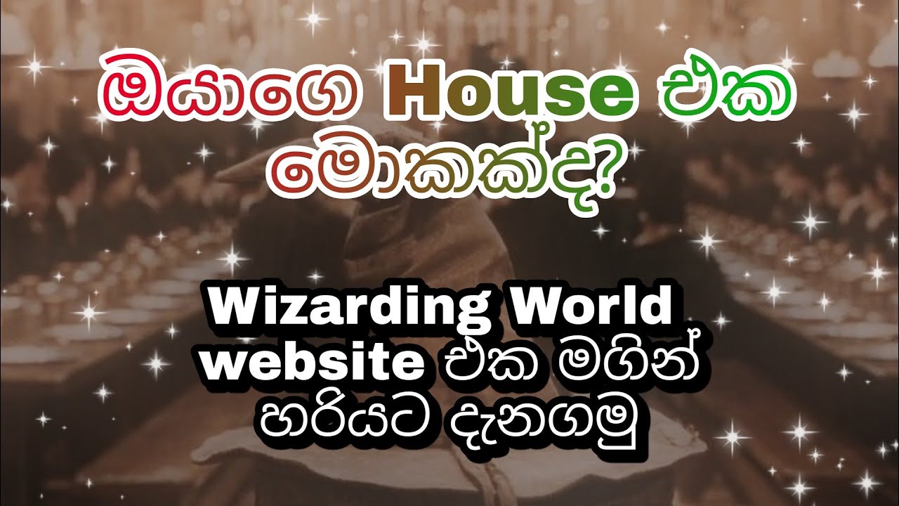 Wizarding World sorting ceremony YouTube