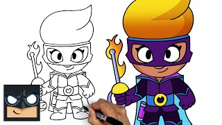 how to draw brawl stars amber de la vega