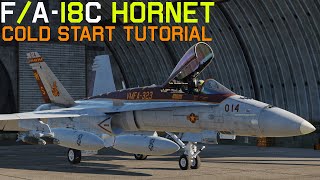 DCS F/A18C Hornet NEW Cold Start Tutorial!