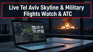 LIVE NOW: Tel Aviv Skyline & Military Flights Watch & ATC 🇮🇱