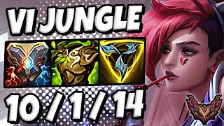 Vi vs Rengar JUNGLE [ 63% Win Rate ] Korea Grandmaster Patch 14.10 ✅