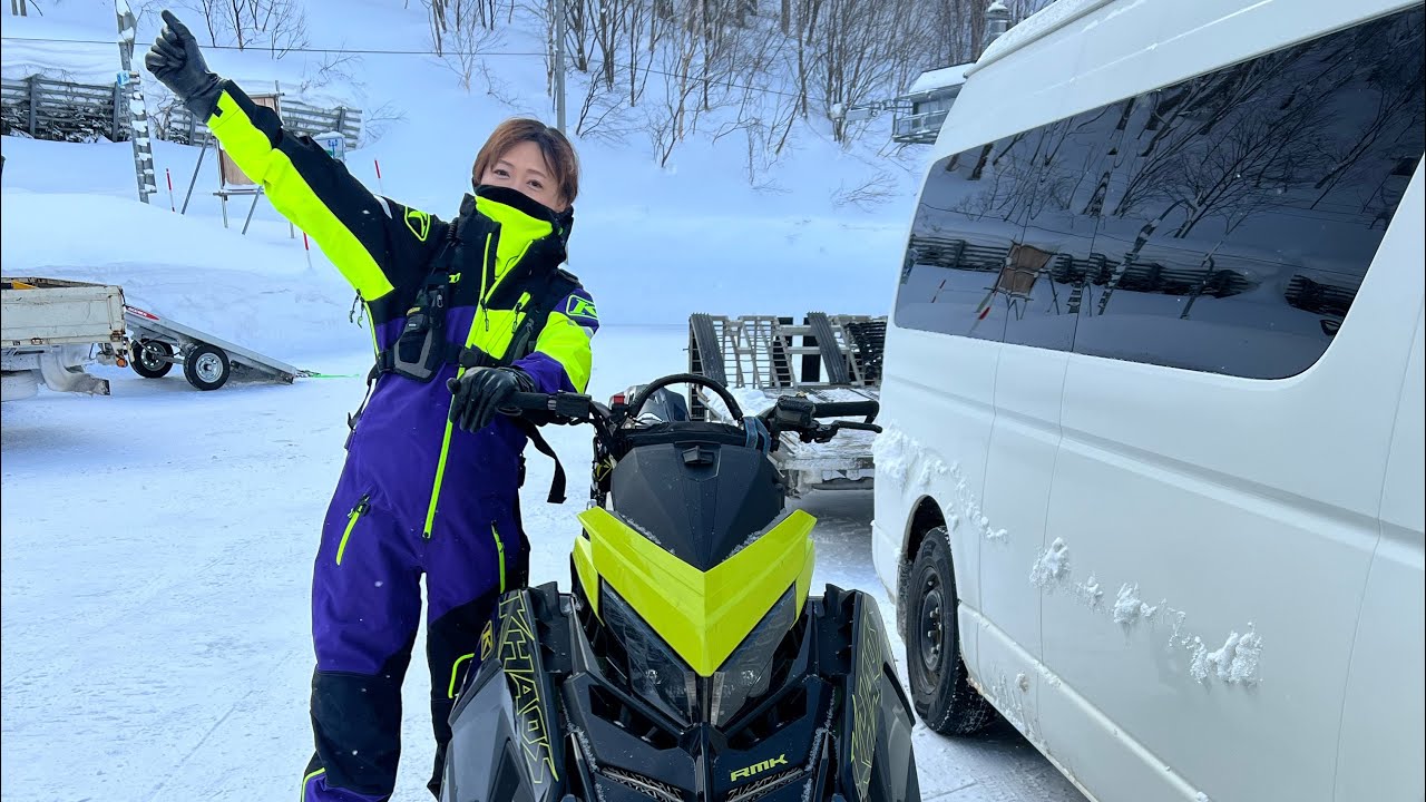 LOVEBIRDS SLEDDER 2023 vol.2 〜夫婦でスノーモービル乗り〜in北海道スノーモービル女子