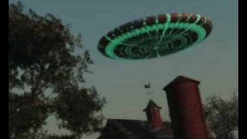 Flying Saucer at Farm (CGI created with Vue 7 xStream)