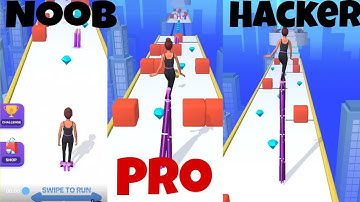 Noob Vs Pro Vs Hacker In High Heels! Walkthrough ios, Android Gameplay