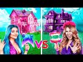 One Colored House Challenge! Mermaid vs Vampire!