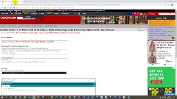 Solved: conversion from void to non-scalar type String requested. String.replace und toLowerCase()