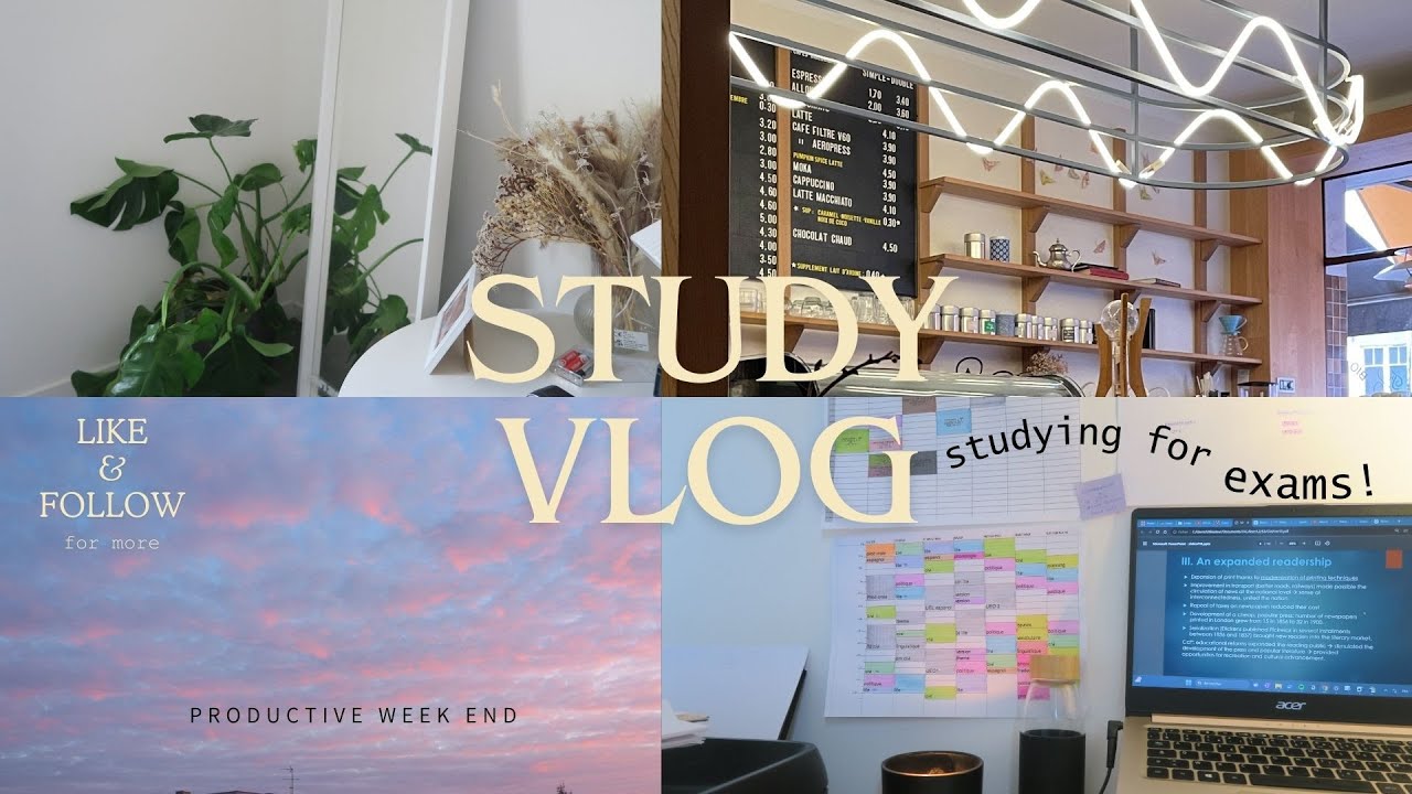 STUDY VLOG 1 - week end de révisions - YouTube