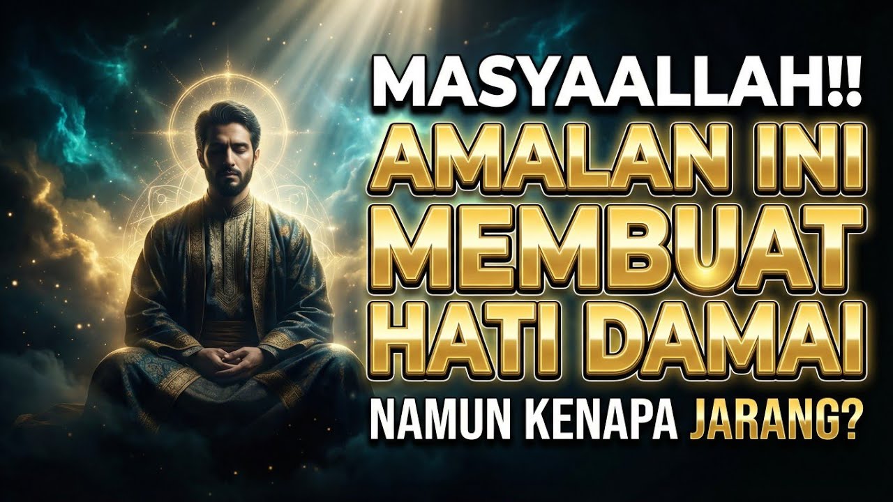MASYAALLAH‼️Amalan Ini Membuat Hati Damai Namun Kenapa Kita Semakin Jarang Melakukannya?