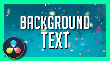 Quick Text Background in Resolve 17 - DaVinci Resolve Graphics Tip